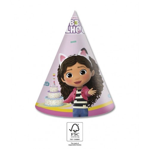   4 SOMBREROS CONO GABBY S DOLL