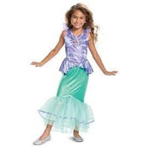 L DISFRAZ 5A6AÑOS ARIEL SIRENA DELUXE