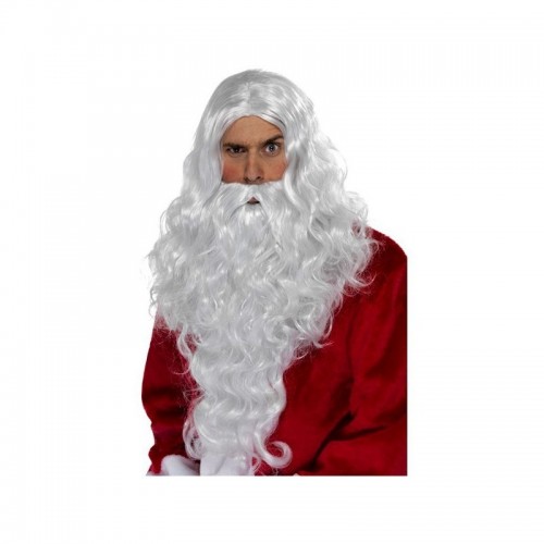 PELUCA BARBA LARGA BLANCA PAPA NOEL