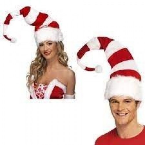 SOMBRERO CON ALAMBRE A RAYAS PAPA NOEL