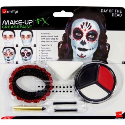 KIT MAQUILLAJE DIA DE LOS MUERTOS MEXICA