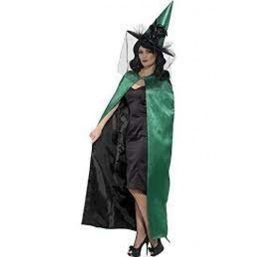  CAPA REVERSIBLE VERDE/NEGRO BRUJA