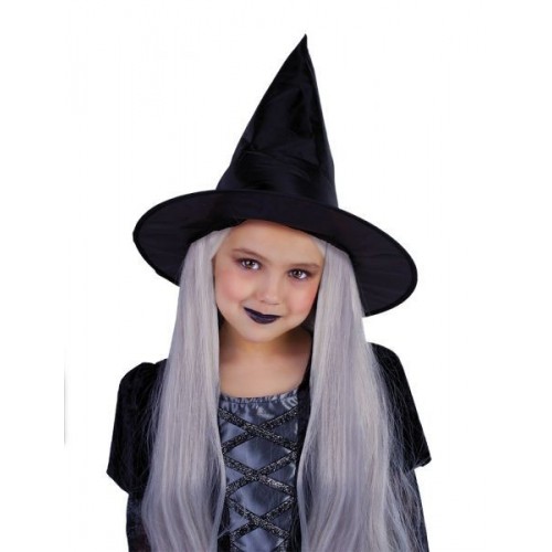 SOMBRERO INFANTIL CON PELO BRUJA