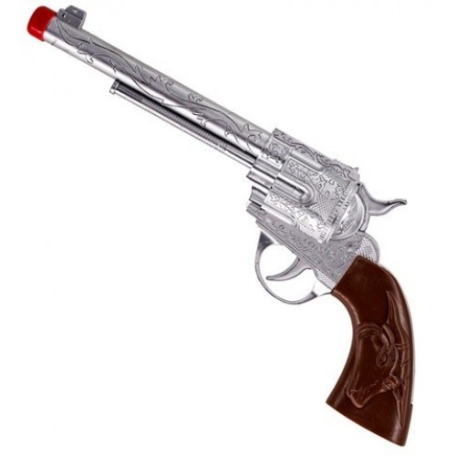 PISTOLA VAQUERO MARRON