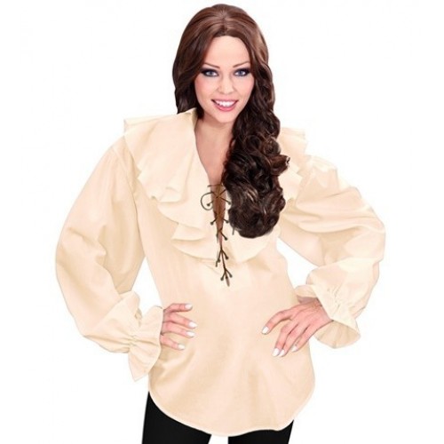   CAMISA T-XL VOLANTE BEIG