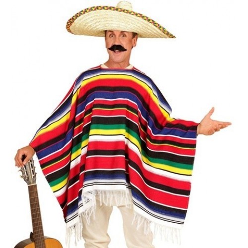 PONCHO T-U MEJICANO MULTICOLOR