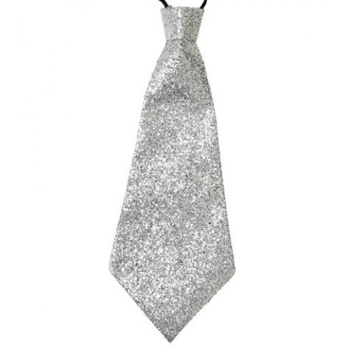 $ CORBATA GLITTER PLATA