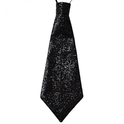 $ CORBATA GLITTER NEGRA