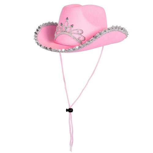 SOMBRERO INFANTIL VAQUERO ROSA PRINCESA
