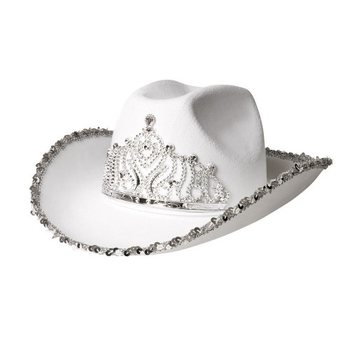 SOMBRERO VAQUERO BLANCO PRINCESA