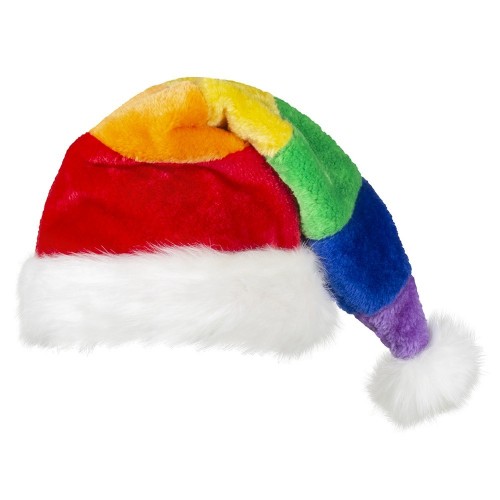GORRO PAPA NOEL ARCOIRIS DELUXE
