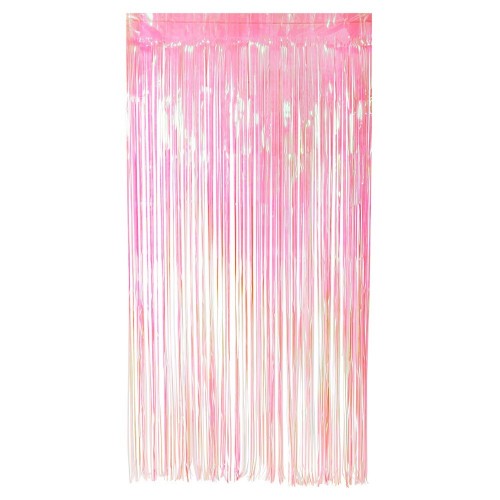 CORTINA FLECO ROSA IRISDICENTE 1X2MT