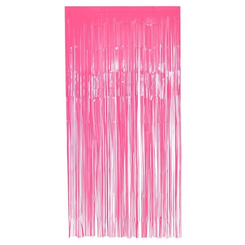   CORTINA FLECO ROSA NEON 1X2MT