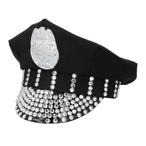 GORRO POLICIA CON PLACA STRASS