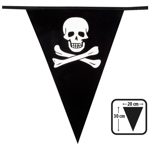   BANDERIN TRIANGULAR PIRATA 6MT