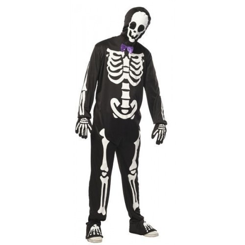 DISFRAZ T-UNICA ESQUELETO GLOW DARK