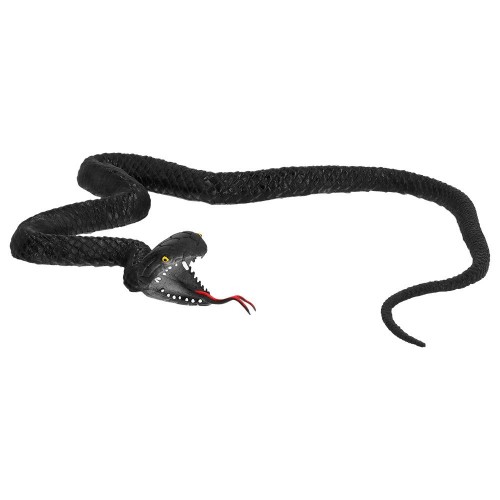 SERPIENTE GOMA NEGRA 75CM