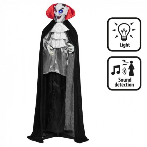 VAMPIRO DE PIE RIENDO LUZ SONIDO 165CM