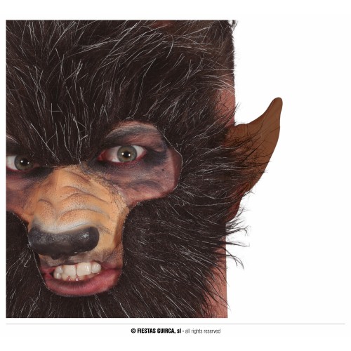 OREJAS HOMBRE LOBO MARRONES