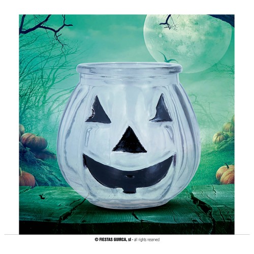CALABAZA CRISTAL TRANSPARENTE 8CM