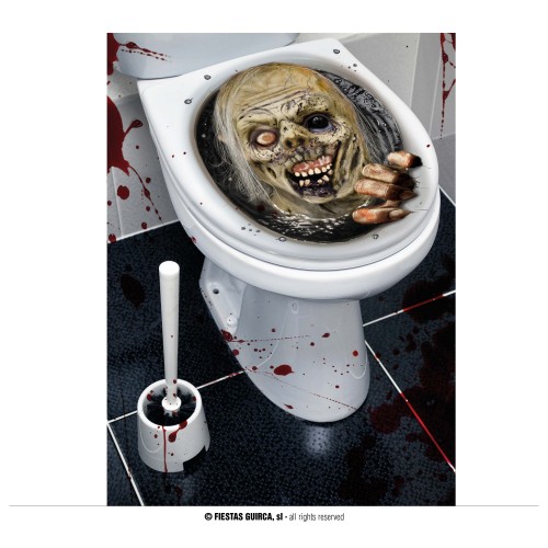 DECORACION WC ZOMBIE 30X40CM