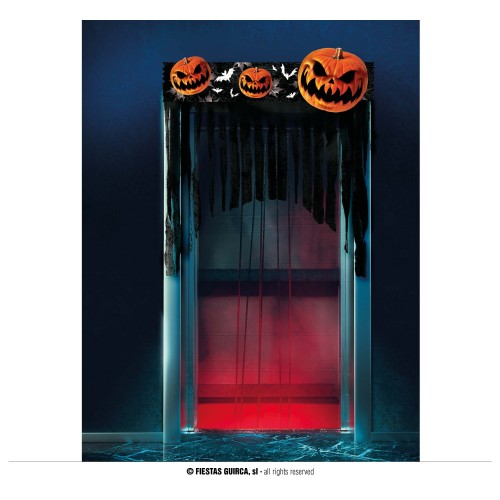 CORTINA CALABAZAS 90X30CM