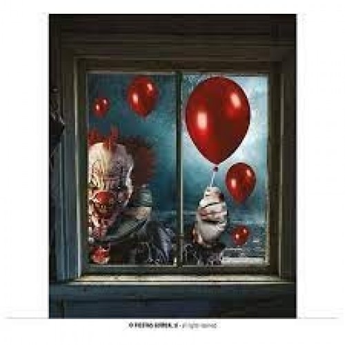 2 ADHESIVO VENTANA PAYASO 30X40CM