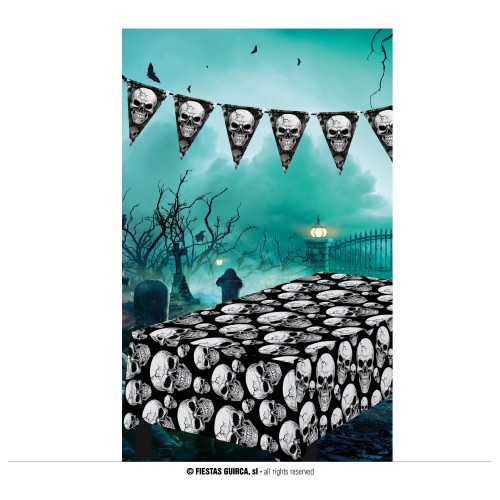 MANTEL CALAVERAS 137X274 CM