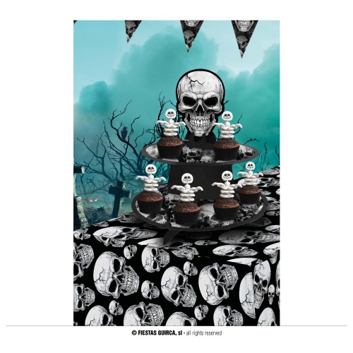 EXPOSITOR CUPCAKE CALAVERAS 40X30CM