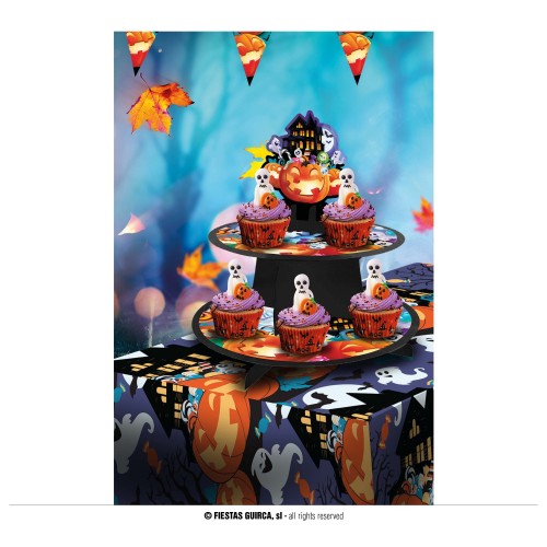 EXPOSITOR CUPCAKE CALABAZAS 40X30CM
