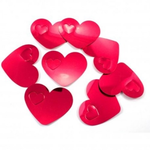   MINI SILUETAS CORAZON  ROJA 8X6,5CM