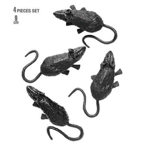 SET 4 RATONES 9CM