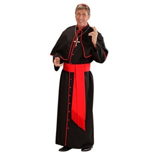 DISFRAZ T-XXL CARDENAL NEGRO/ROJO
