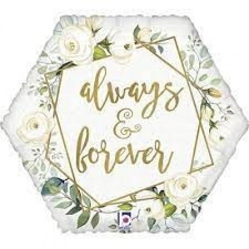 GLOBO 18" FOIL ALWAYS AND FOREVER