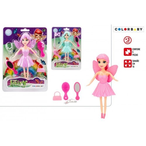 MUÑECA HADAS ACCESORIOS COL.SURT 16CM