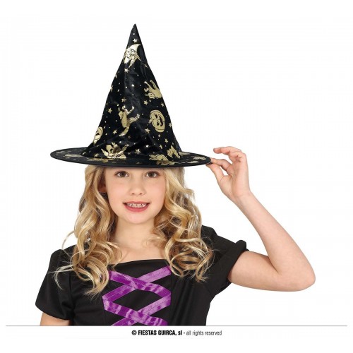 SOMBRERO INFANTIL BRUJA NEGRO