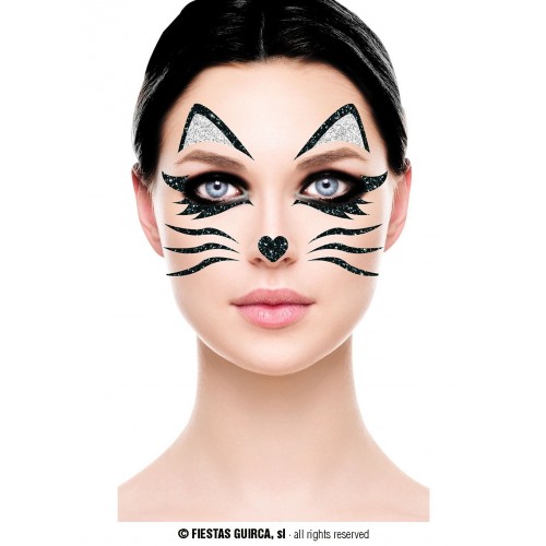 JOYAS FACIALES GLITTER GATITA 20CM