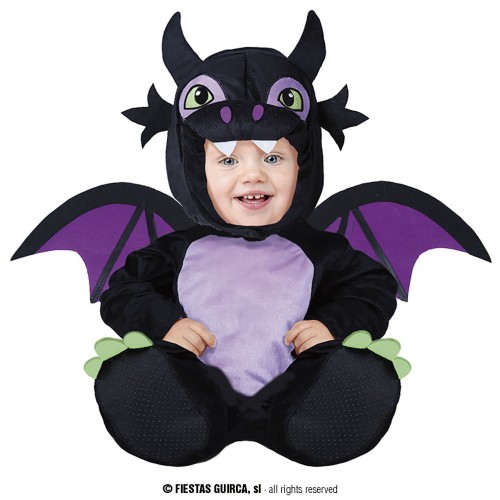 ! DISFRAZ 12A18MESES DRAGON NEGRO