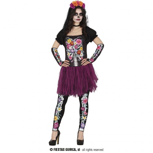  DISFRAZ T-S FLORES CATRINA