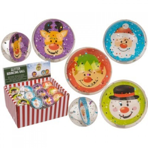 PELOTAS SALTARINAS NAVIDEÑAS 4CM
