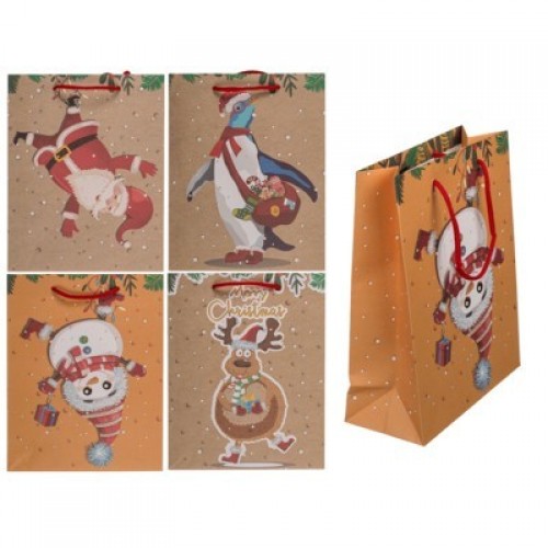 BOLSA REGALO NAVIDAD OOOPS 18X8X23CM