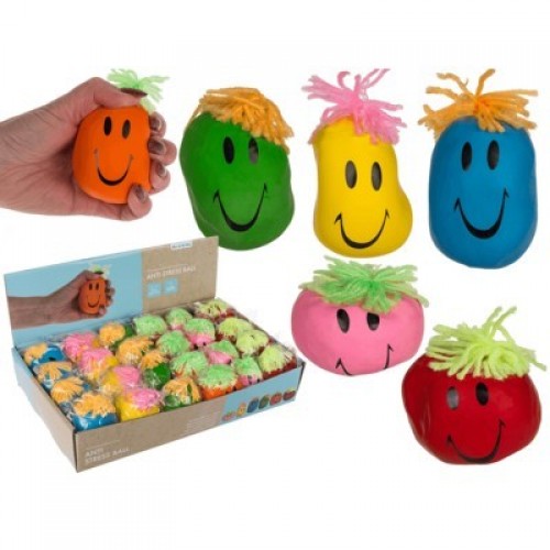 PELOTA ANTIESTRES FUNNY FACE 8CM