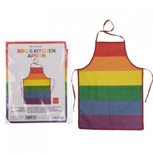 DELANTAL BARBACOA ARCO IRIS 55X75CM