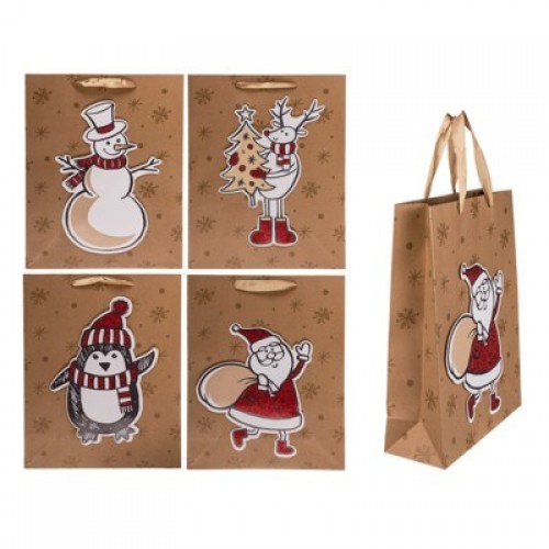 BOLSA NAVIDAD 26X10X32CM MOD.SURTIDOS