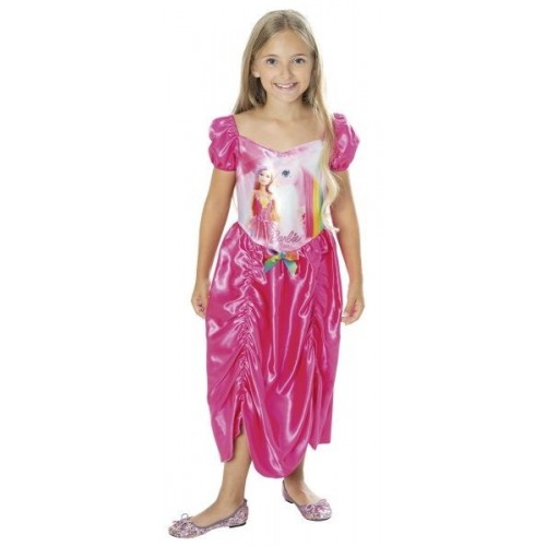 L CAJA DISFRAZ 7A8AÑOS BARBIE GREEN