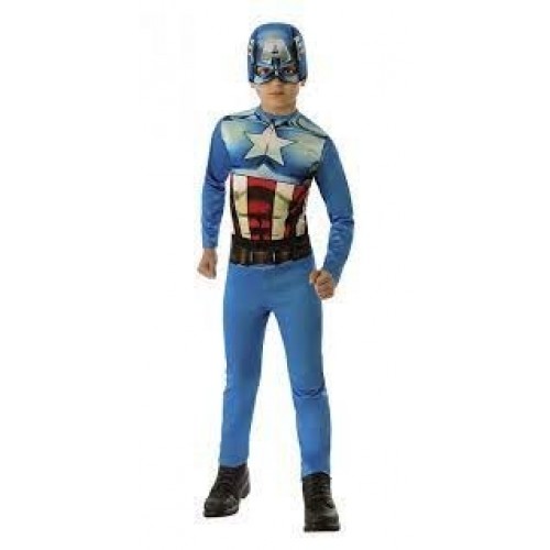 L CAJA DISFRAZ 7A8AÑOS CAPITAN AMERIC