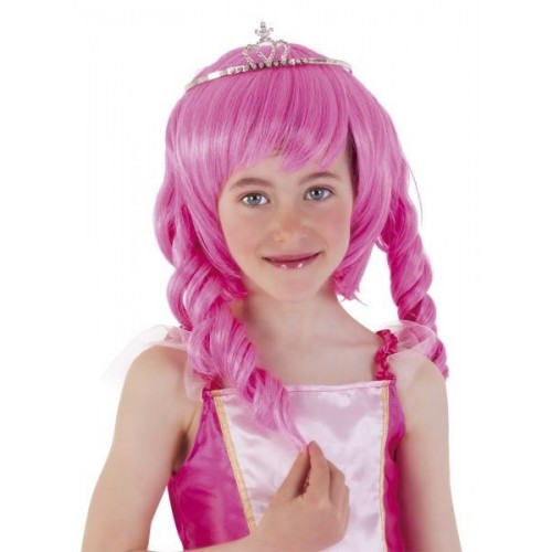    PELUCA INFANTIL PRINCESITA ROSA