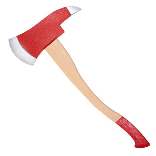 HACHA ROJA EMERGENCIA BOMBERO 60CM