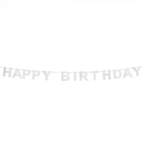 GUIRNALDA GLITTER H. BIRTHDAY PLATA 2MT