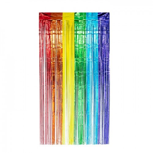   CORTINA FLECOS MULTICOLOR 1X2MT